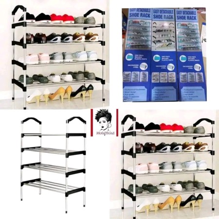 4 Layer Steel shoe Rack